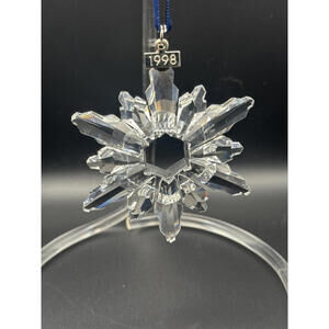 Swarovski 1998 Crystal Snowflake Christmas Ornament